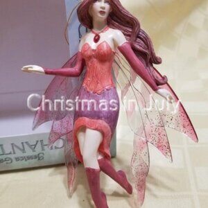 Jessica Galbreth's Enchanted Art Fairies 2006 GARNET Fairy Figurine Ornament